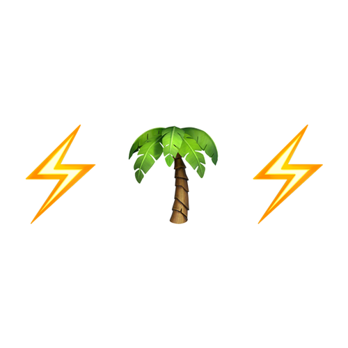 ⚡🌴⚡ Emoji Domain iOS rendering